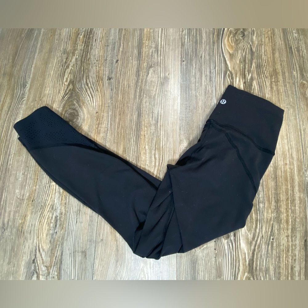 Lululemon Anew Crop Legging Black Women’s Size 4